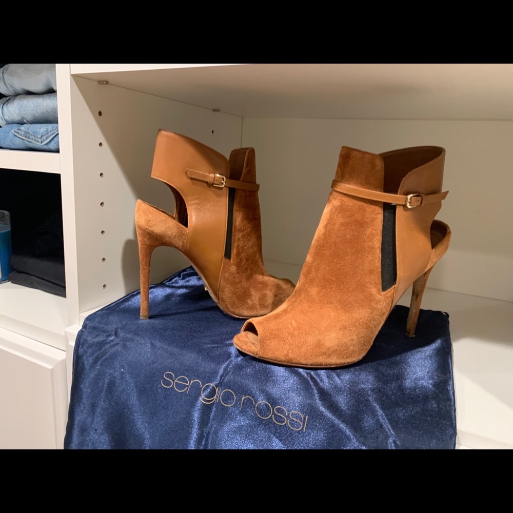Sergio Rossi Suede Booties